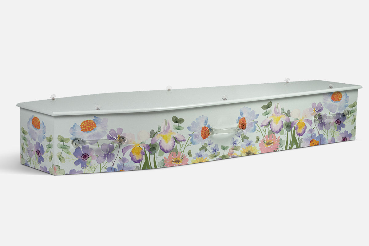 Theme and photos personalised coffin