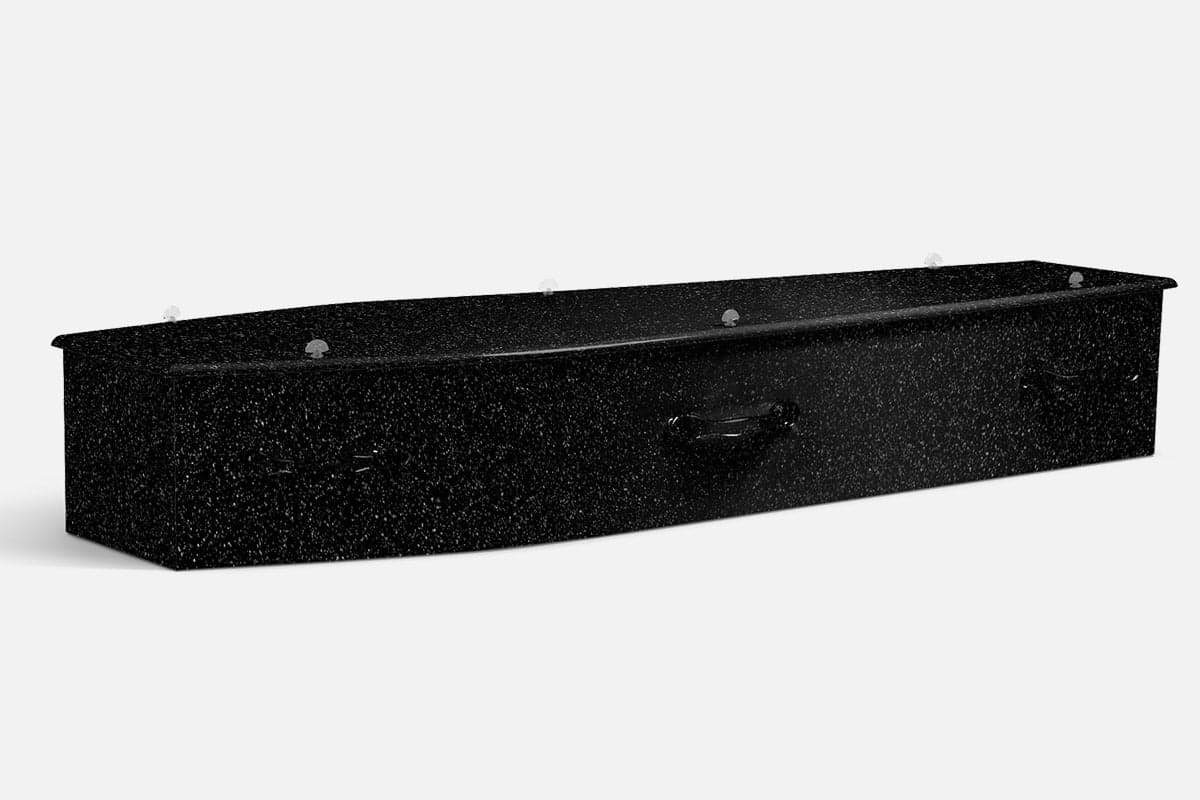 Black Glitter coffin