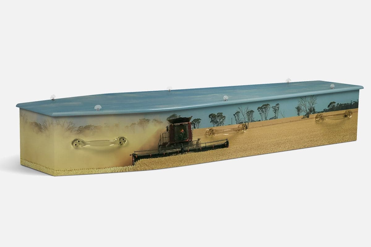 Combine Harvesting coffin