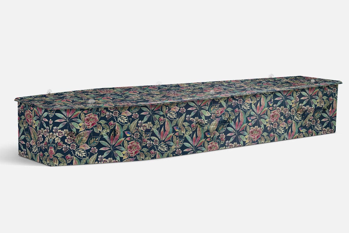 Floral Print coffin