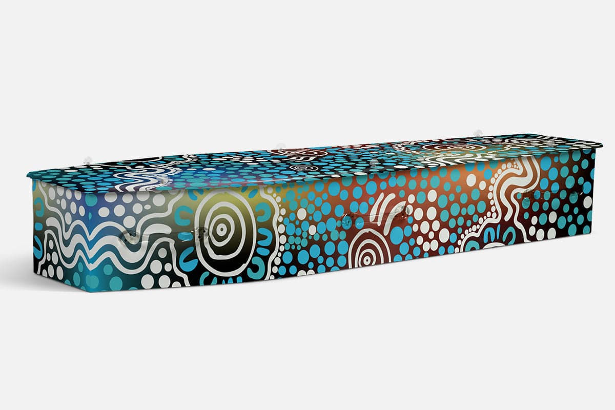 Island Home personalised coffin by Lifestyle Coffins