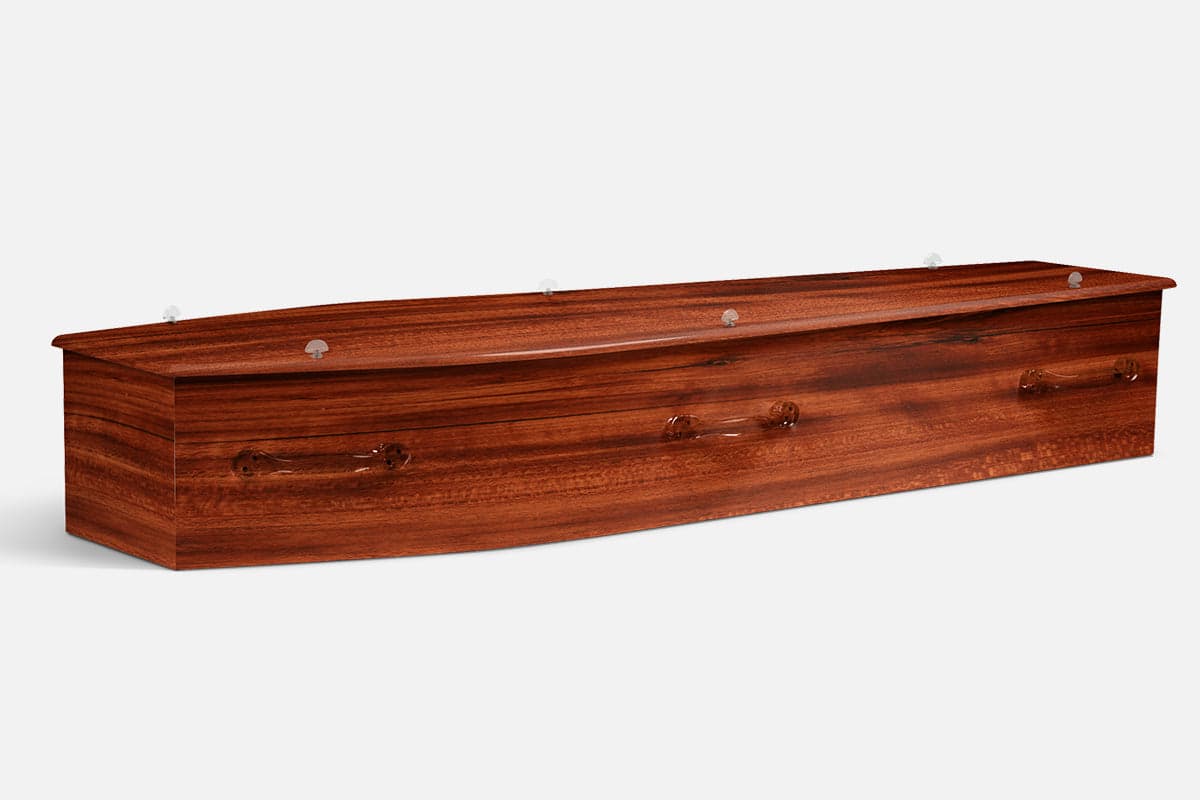 Jarrah Woodgrain coffin