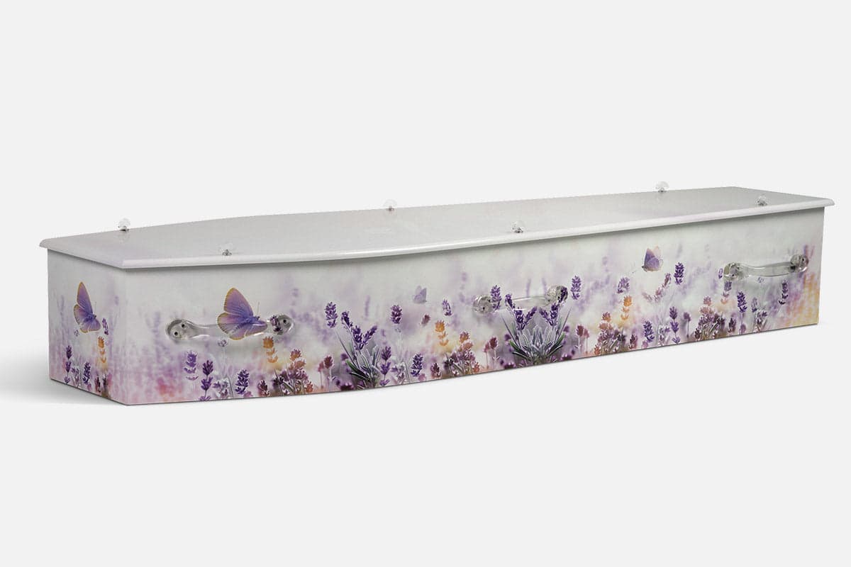 Lavender Dreamscape coffin