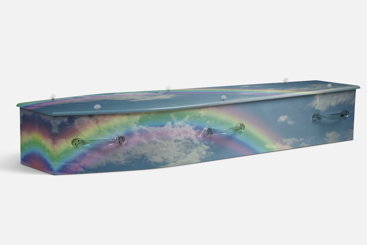 Nature Rainbow Rhythms coffin