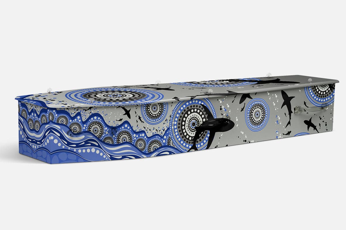 Ngurdungurdu personalised coffin by Lifestyle Coffins