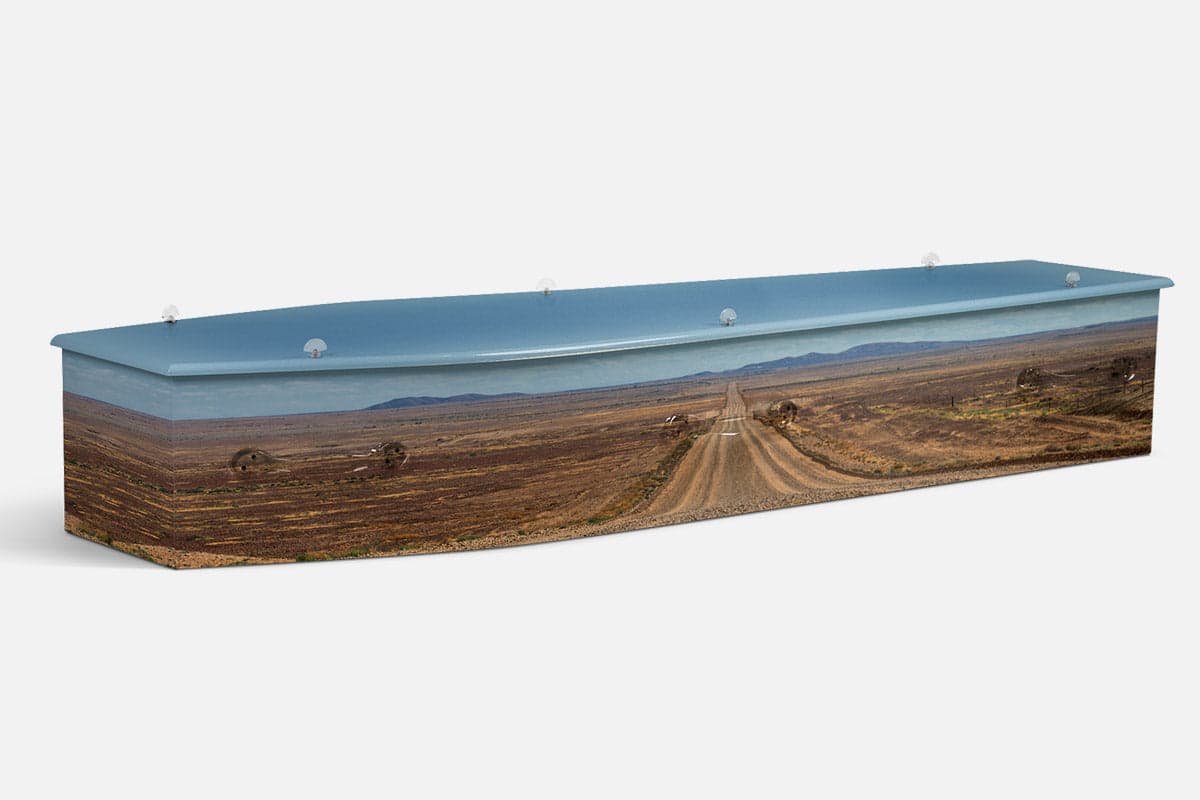 Oodnadatta Track coffin
