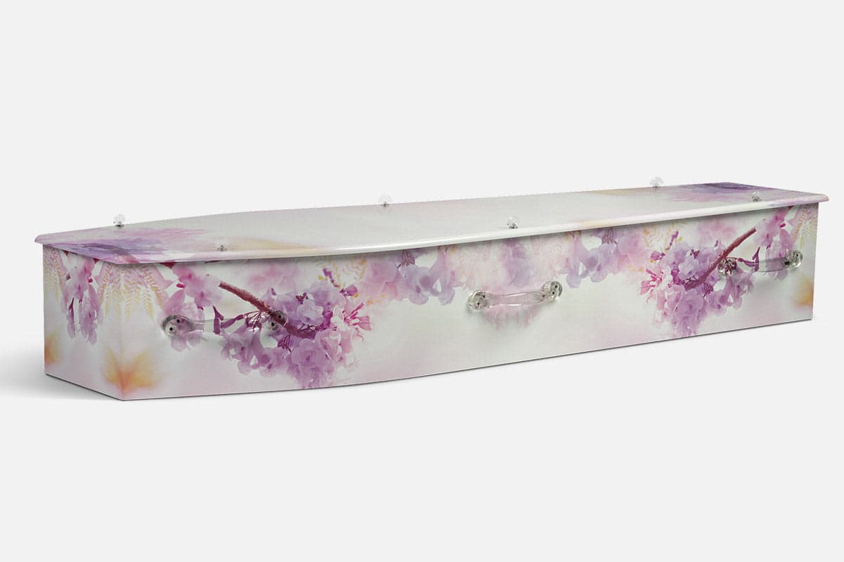 Pastel Petals coffin