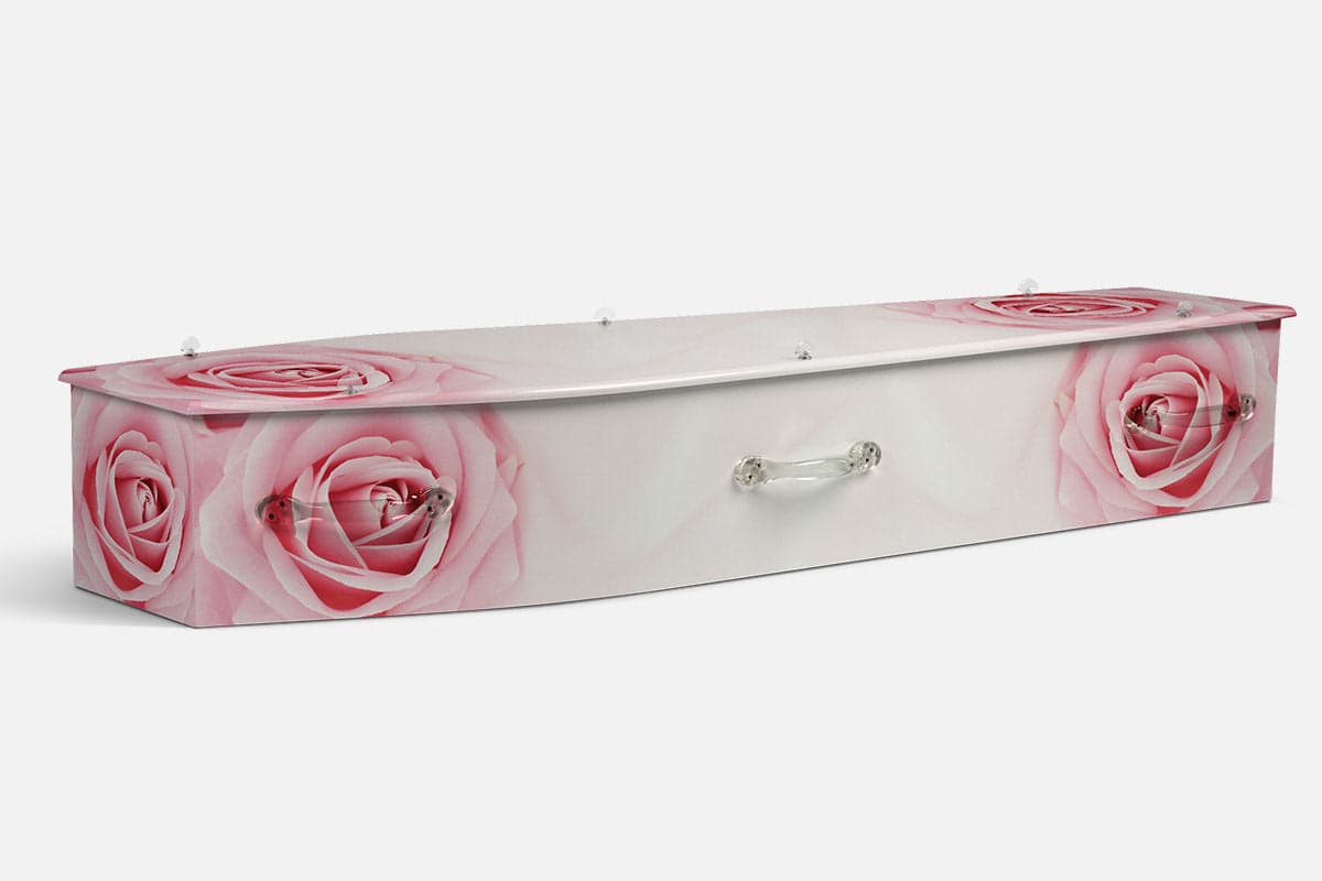 Pink Rose coffin