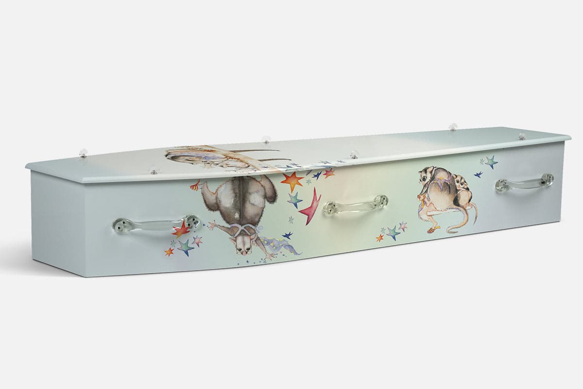 Possum Magic personalised coffin by Lifestyle Coffins