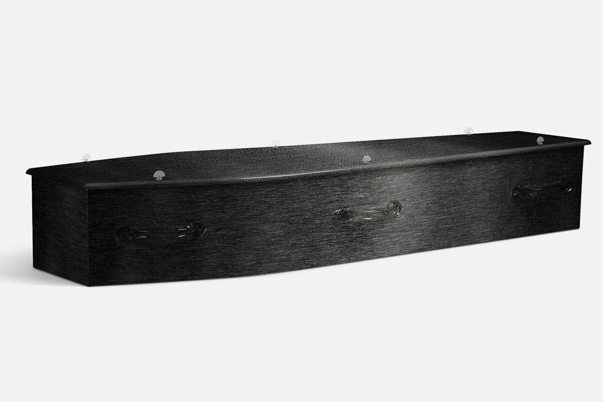 Rust personalised coffin by Lifestyle Coffins
