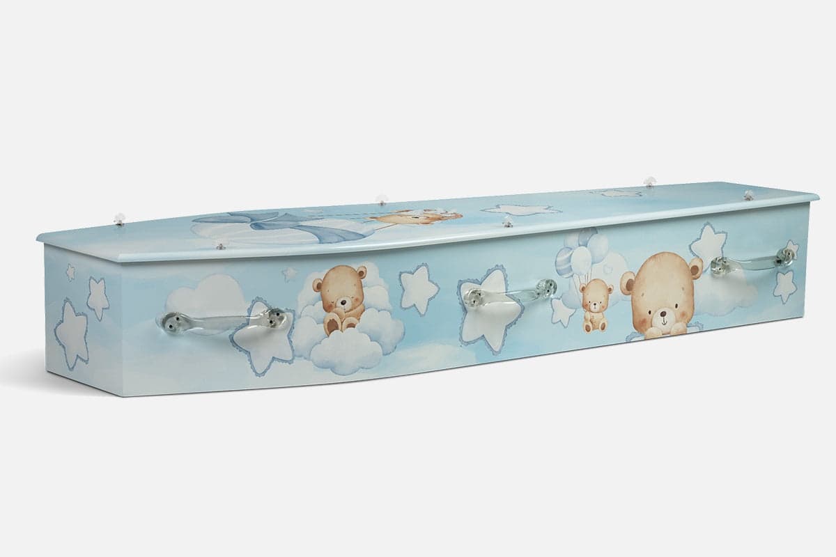 Teddy Bears personalised coffin by Lifestyle Coffins