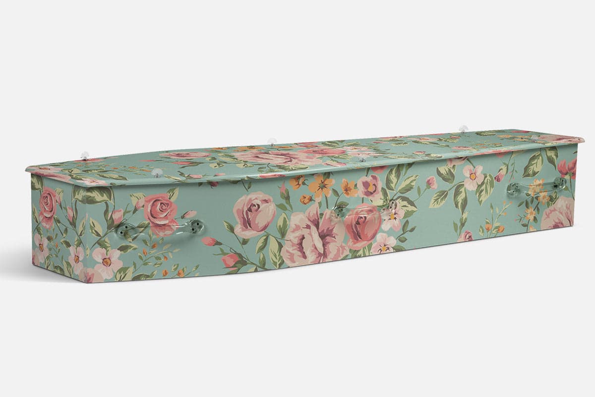 Vintage Floral coffin