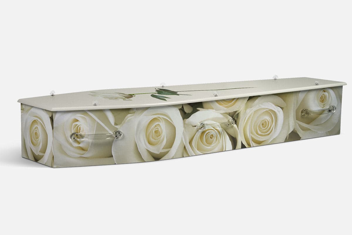 White Roses V1 coffin