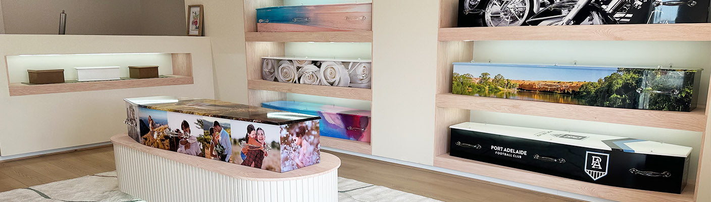 Lifestyle Coffins showroom, Port Adelaide