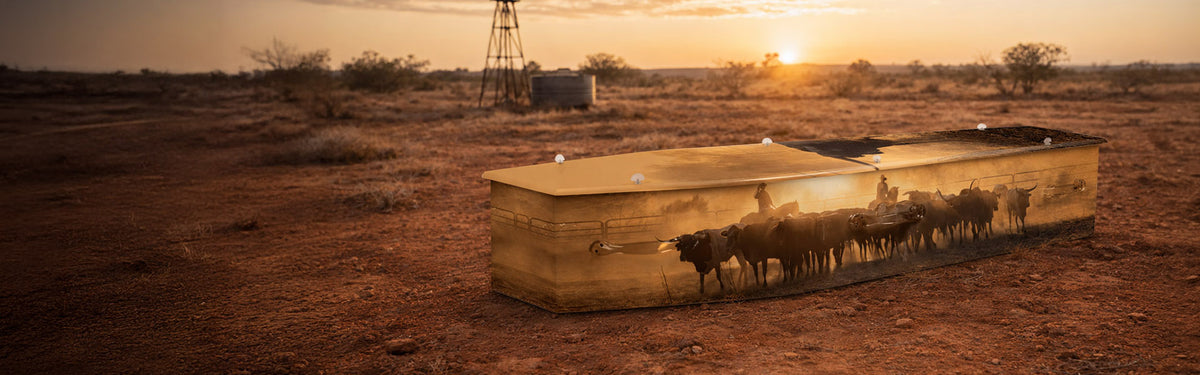 Rural personalised coffins